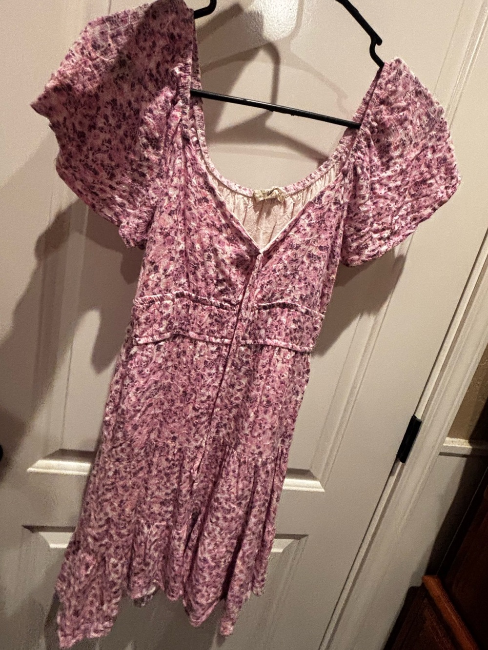 Floral Pink Summer Mini Dress
